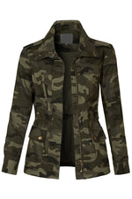 Load image into Gallery viewer, CAMO DRAWSTRING JACKET
