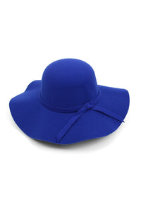 FLOPPY WIDE BRIM HAT - ROYAL BLUE, TEAL, BLACK
