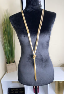LONG GOLD ROPE NECKLACE